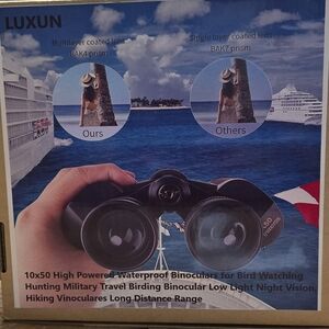 LUXUN 10x50 Binoculars HD
